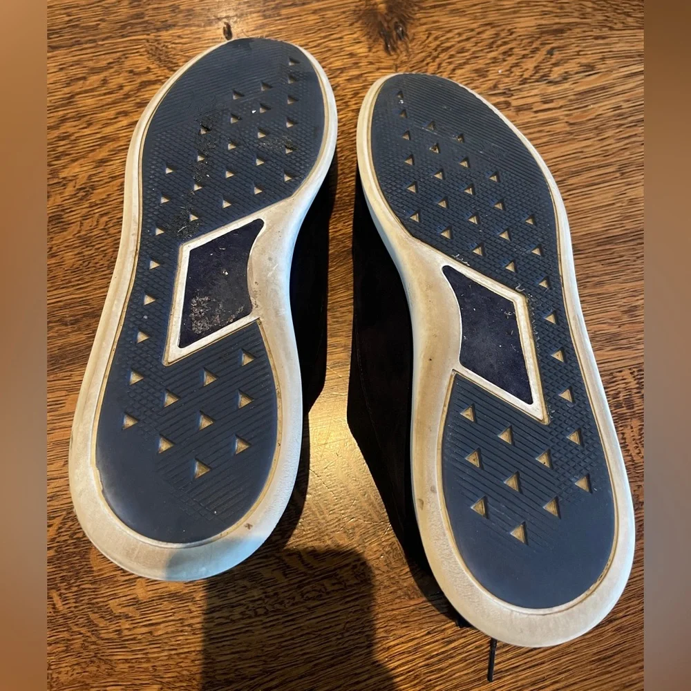 Men's Navy Suede Casual Lace-Up Shoes